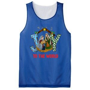 Christmas Joy To The World Jesus Religious Christian Great Gift Mesh Reversible Basketball Jersey Tank