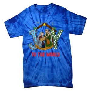 Christmas Joy To The World Jesus Religious Christian Great Gift Tie-Dye T-Shirt