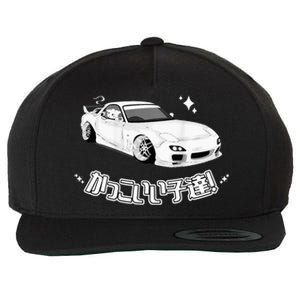 Cool Jdm Tokyo Stance Drift Import Car Wool Snapback Cap