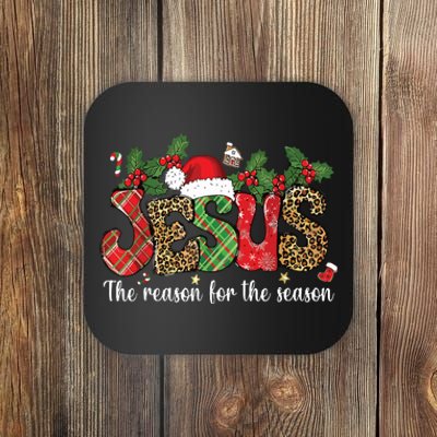 Christian Jesus The Reason Xmas Holiday Season Christmas Coaster