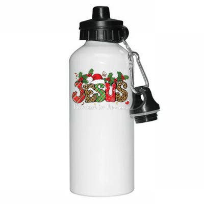 Christian Jesus The Reason Xmas Holiday Season Christmas Aluminum Water Bottle