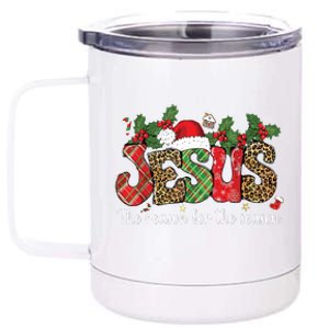 Christian Jesus The Reason Xmas Holiday Season Christmas 12 oz Stainless Steel Tumbler Cup