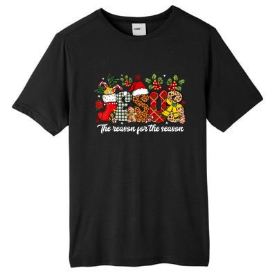 Christian Jesus The Reason Xmas Holiday Season Christmas Tall Fusion ChromaSoft Performance T-Shirt