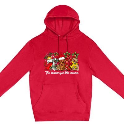 Christian Jesus The Reason Xmas Holiday Season Christmas Premium Pullover Hoodie