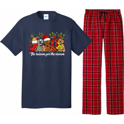 Christian Jesus The Reason Xmas Holiday Season Christmas Pajama Set