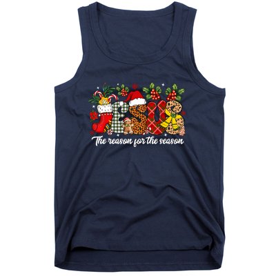 Christian Jesus The Reason Xmas Holiday Season Christmas Tank Top