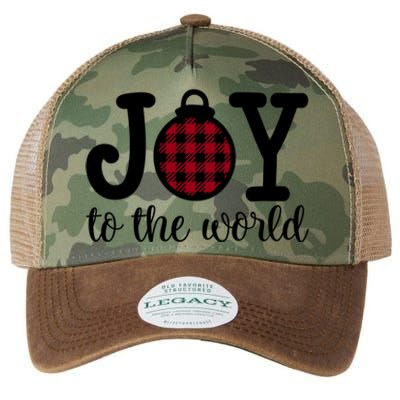 Christmas Joy To The World Christian Plaid Design Gift Legacy Tie Dye Trucker Hat