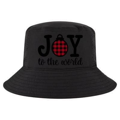 Christmas Joy To The World Christian Plaid Design Gift Cool Comfort Performance Bucket Hat