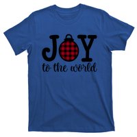 Christmas Joy To The World Christian Plaid Design Gift T-Shirt