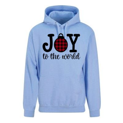 Christmas Joy To The World Christian Plaid Design Gift Unisex Surf Hoodie