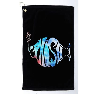 Colorful Jam Tie Dye For Fisherman Fish Graphic Golf Towel
