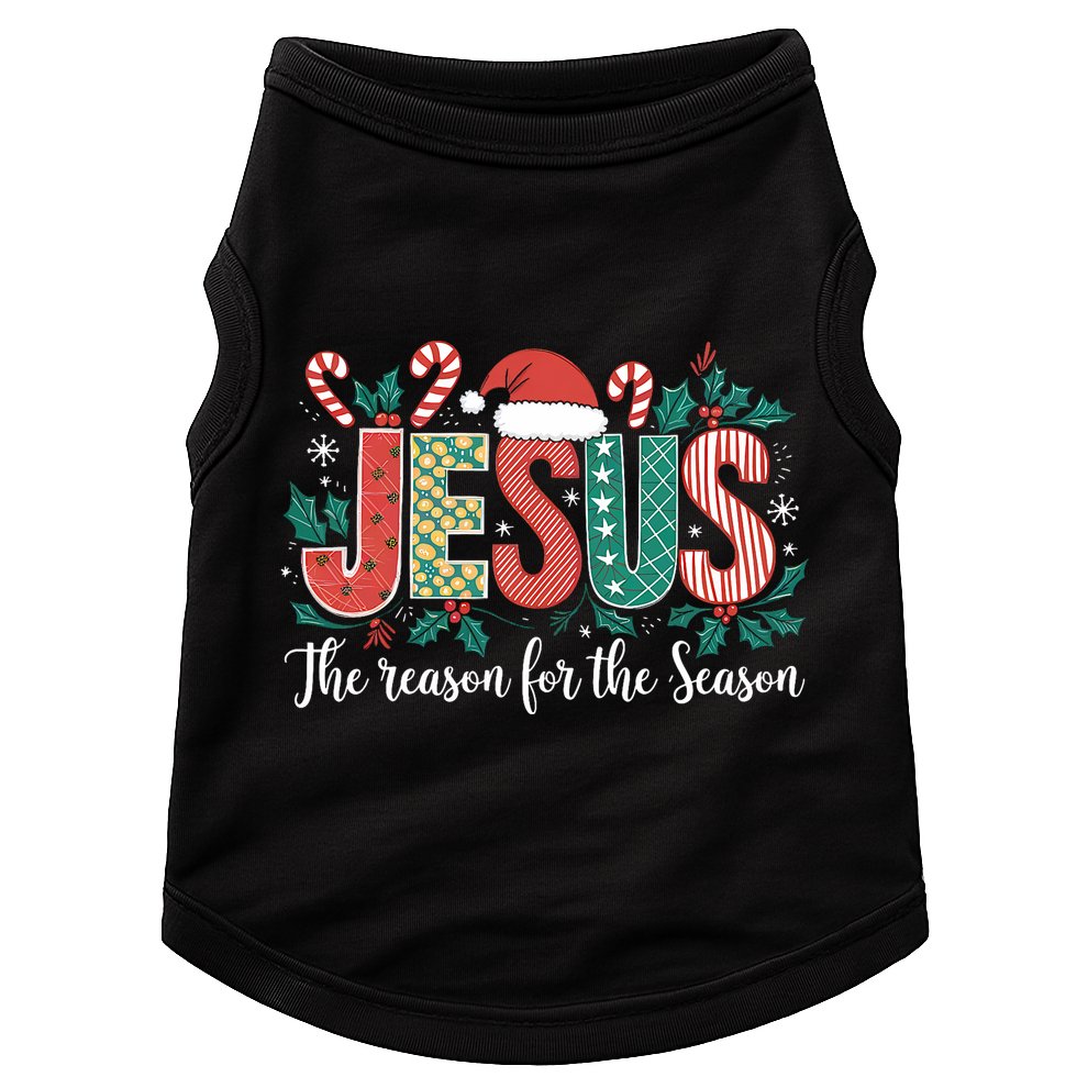 Christian Jesus The Reason Xmas Holiday Season Christmas Doggie Tank
