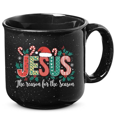 Christian Jesus The Reason Xmas Holiday Season Christmas 15oz Campfire Ceramic Mug