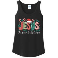 Christian Jesus The Reason Xmas Holiday Season Christmas Ladies Essential Tank