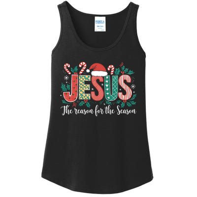 Christian Jesus The Reason Xmas Holiday Season Christmas Ladies Essential Tank