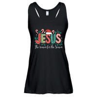 Christian Jesus The Reason Xmas Holiday Season Christmas Ladies Essential Flowy Tank