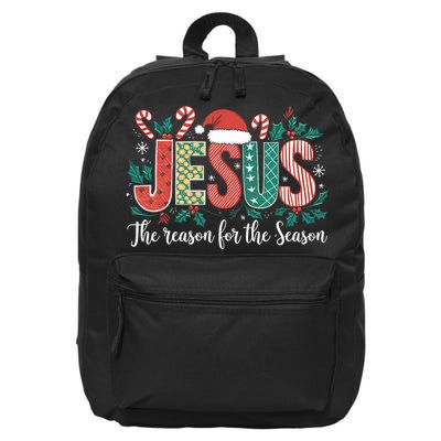 Christian Jesus The Reason Xmas Holiday Season Christmas 16 in Basic Backpack
