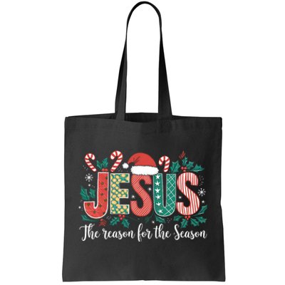 Christian Jesus The Reason Xmas Holiday Season Christmas Tote Bag