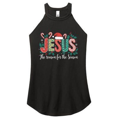 Christian Jesus The Reason Xmas Holiday Season Christmas Women's Perfect Tri Rocker Tank