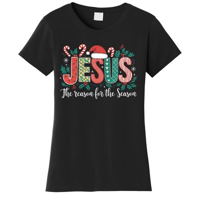 Christian Jesus The Reason Xmas Holiday Season Christmas Women's T-Shirt