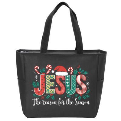 Christian Jesus The Reason Xmas Holiday Season Christmas Zip Tote Bag