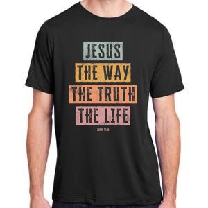 Christian Jesus The Way Truth Life Adult ChromaSoft Performance T-Shirt