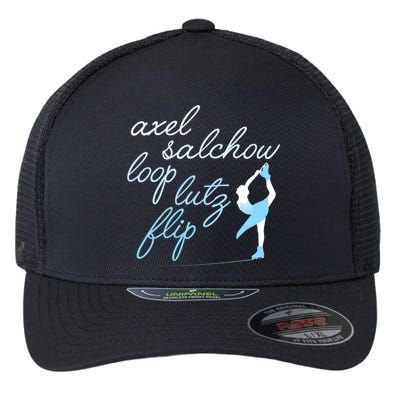 Cute Jump Terms & Skater On Ice Gift Flexfit Unipanel Trucker Cap