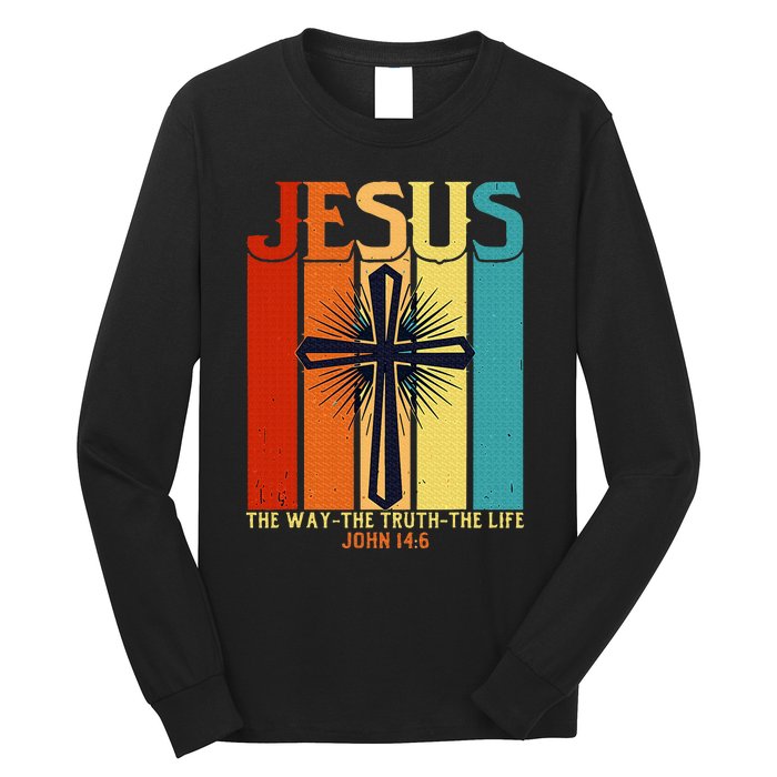 Christian Jesus The Way Truth Life Long Sleeve Shirt