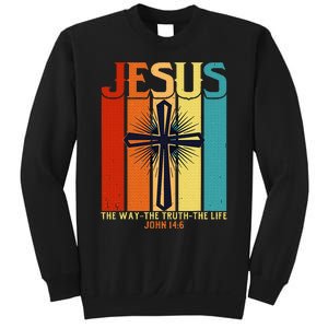 Christian Jesus The Way Truth Life Sweatshirt