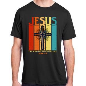 Christian Jesus The Way Truth Life Adult ChromaSoft Performance T-Shirt