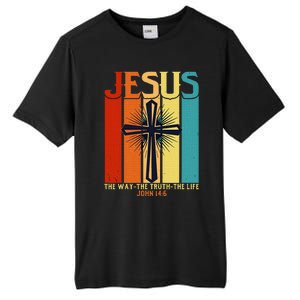 Christian Jesus The Way Truth Life Tall Fusion ChromaSoft Performance T-Shirt