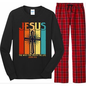 Christian Jesus The Way Truth Life Long Sleeve Pajama Set