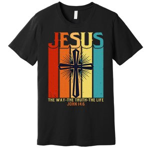 Christian Jesus The Way Truth Life Premium T-Shirt