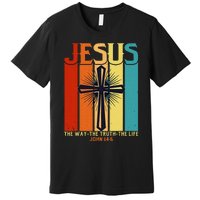 Christian Jesus The Way Truth Life Premium T-Shirt