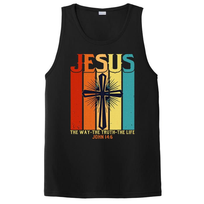 Christian Jesus The Way Truth Life PosiCharge Competitor Tank