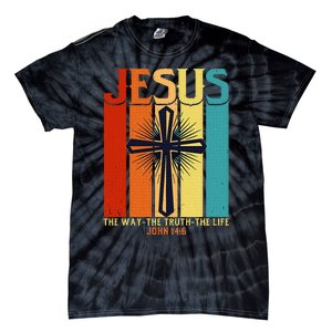 Christian Jesus The Way Truth Life Tie-Dye T-Shirt