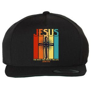 Christian Jesus The Way Truth Life Wool Snapback Cap