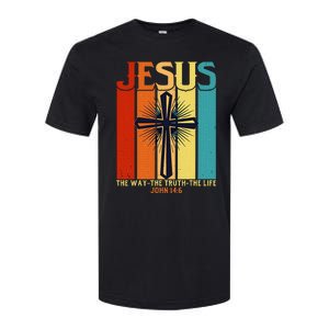 Christian Jesus The Way Truth Life Softstyle CVC T-Shirt