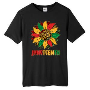 Celebrate Juneteenth Traditional African Pattern Sunflower Tall Fusion ChromaSoft Performance T-Shirt