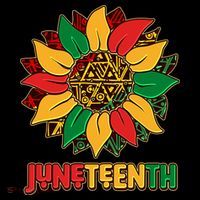 Celebrate Juneteenth Traditional African Pattern Sunflower Poster