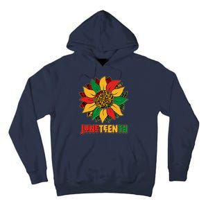 Celebrate Juneteenth Traditional African Pattern Sunflower Tall Hoodie