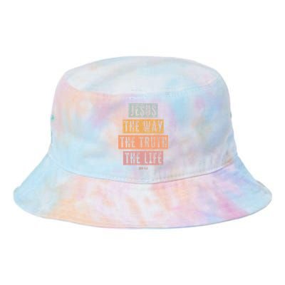 Christian Jesus The Way Truth Life Tie Dye Newport Bucket Hat