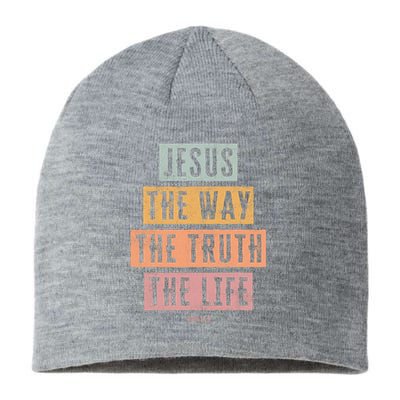 Christian Jesus The Way Truth Life Sustainable Beanie