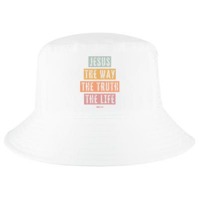 Christian Jesus The Way Truth Life Cool Comfort Performance Bucket Hat