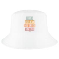 Christian Jesus The Way Truth Life Cool Comfort Performance Bucket Hat