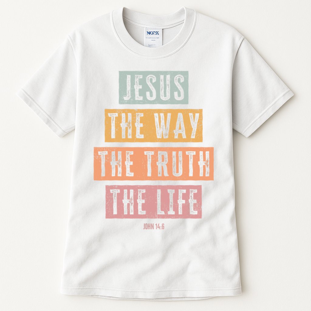 Christian Jesus The Way Truth Life Tall T-Shirt