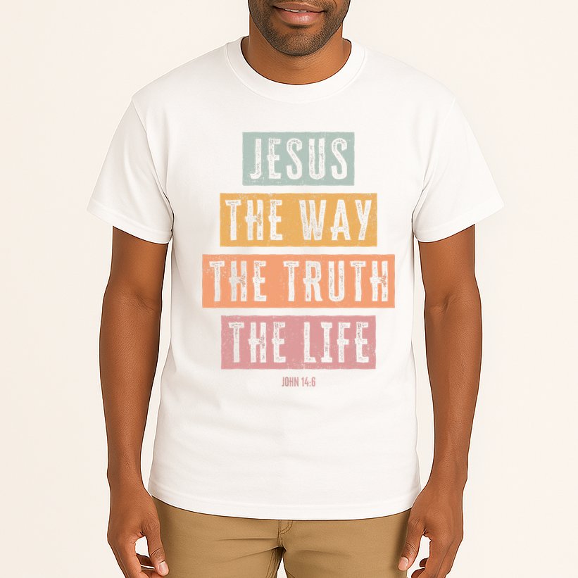 Christian Jesus The Way Truth Life Tall T-Shirt