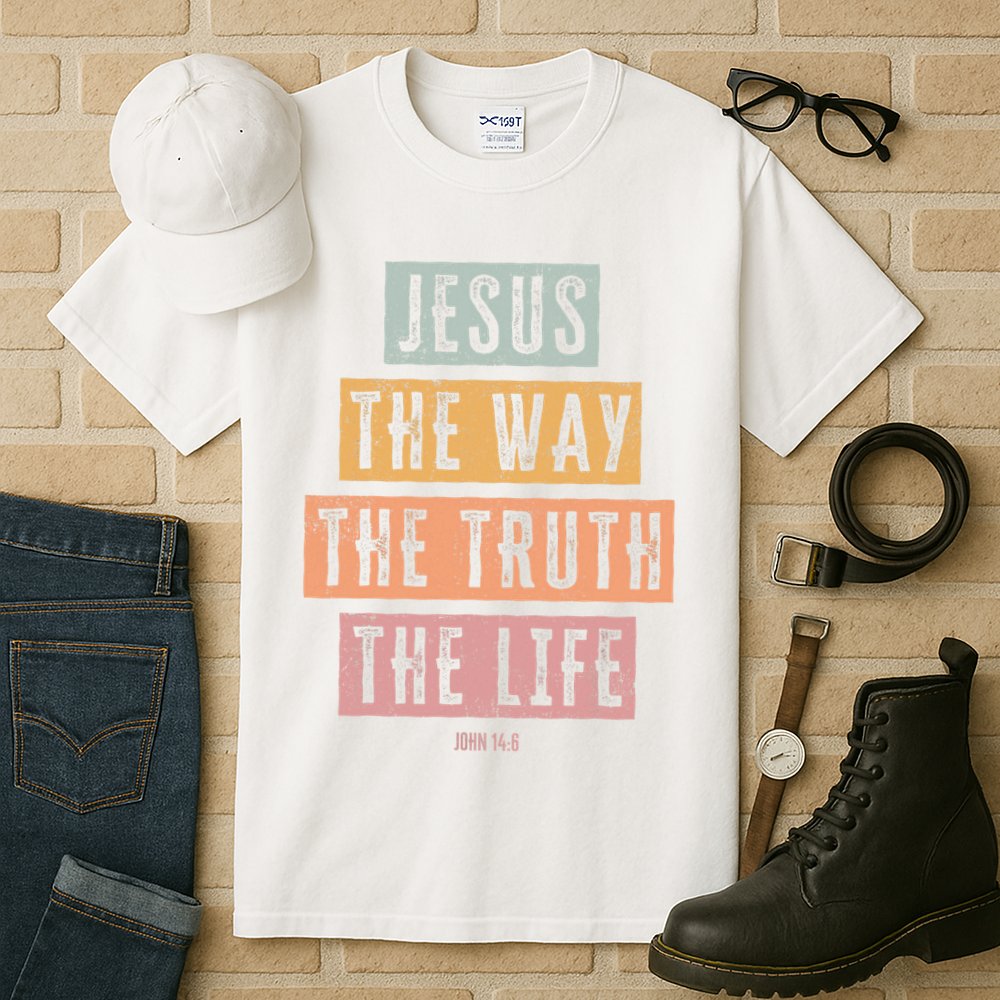 Christian Jesus The Way Truth Life Tall T-Shirt