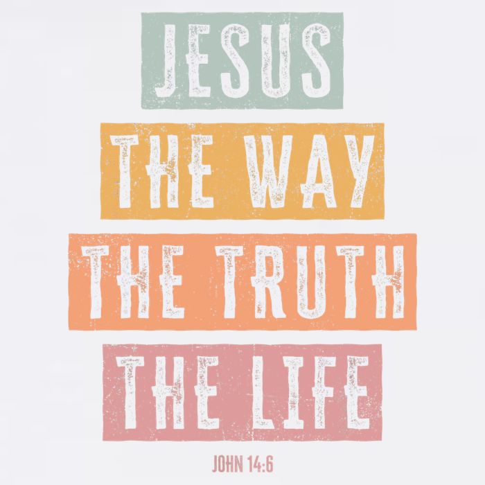 Christian Jesus The Way Truth Life Sustainable Bucket Hat