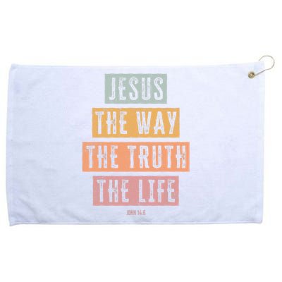 Christian Jesus The Way Truth Life Grommeted Golf Towel